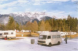 Campsite outside Innsbruck