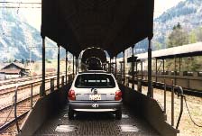 Car-train through the Casterntal mountain